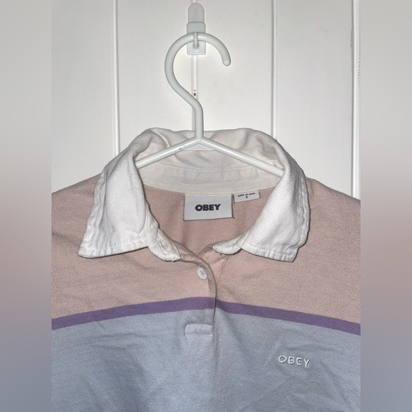 Womens small OBEY crop long sleeve - Picture 2 of 2